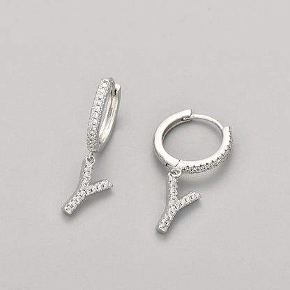 Orecchini con Iniziali "Cristallo"