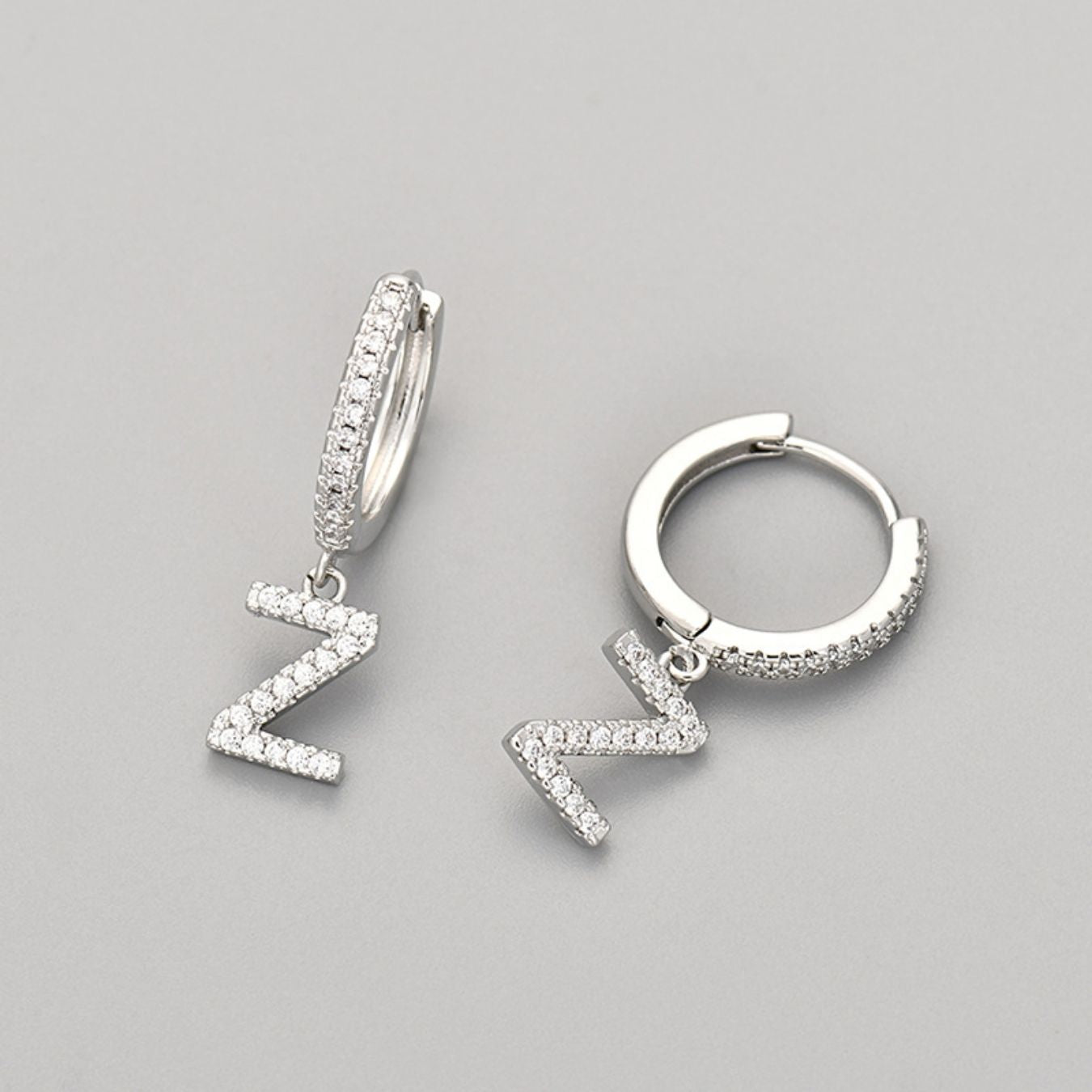 Orecchini con Iniziali "Cristallo"