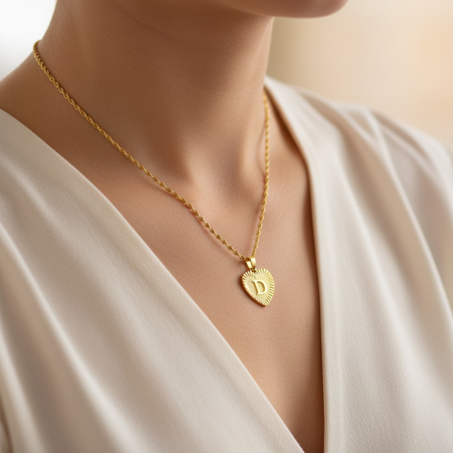 Collana con Iniziale "Amore d'Oro"