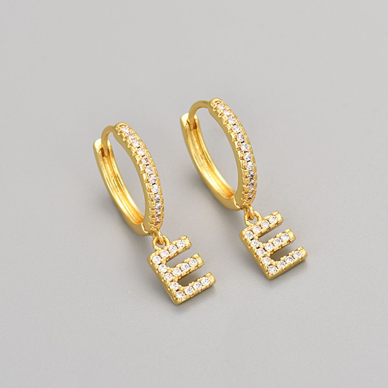 Orecchini con Iniziali "Cristallo"