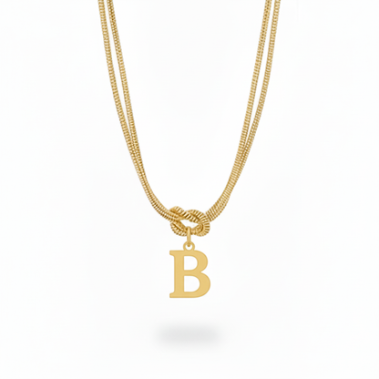 Collana con Iniziale "Nodo Alfabeto"
