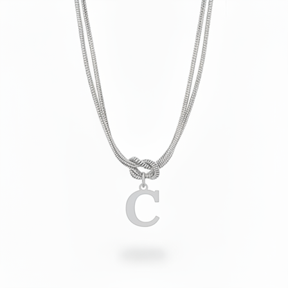 Collana con Iniziale "Nodo Alfabeto"