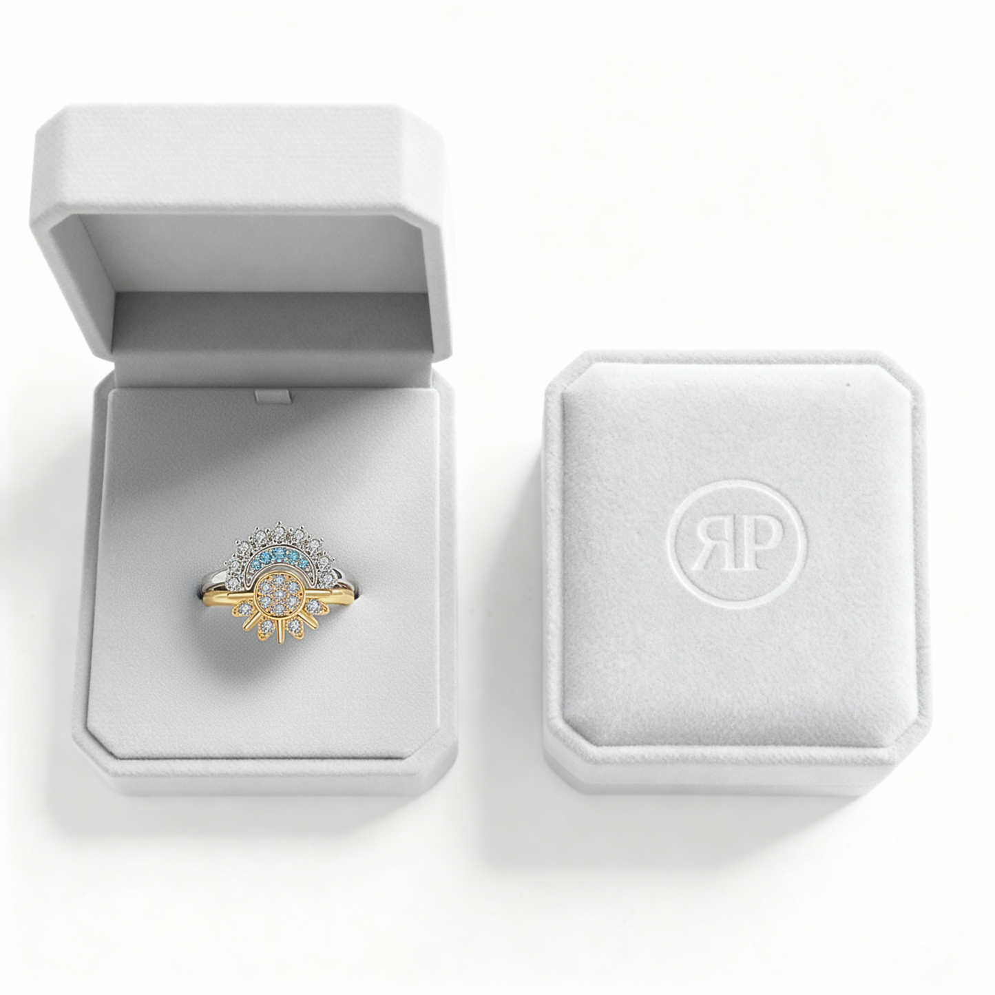 Set di Anelli Regolabili "Eclipse Glow"