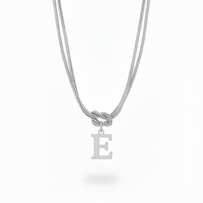 Collana con Iniziale "Nodo Alfabeto"