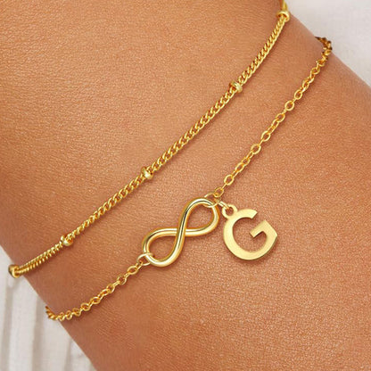 Bracciale con Iniziale "Legame Eterno"
