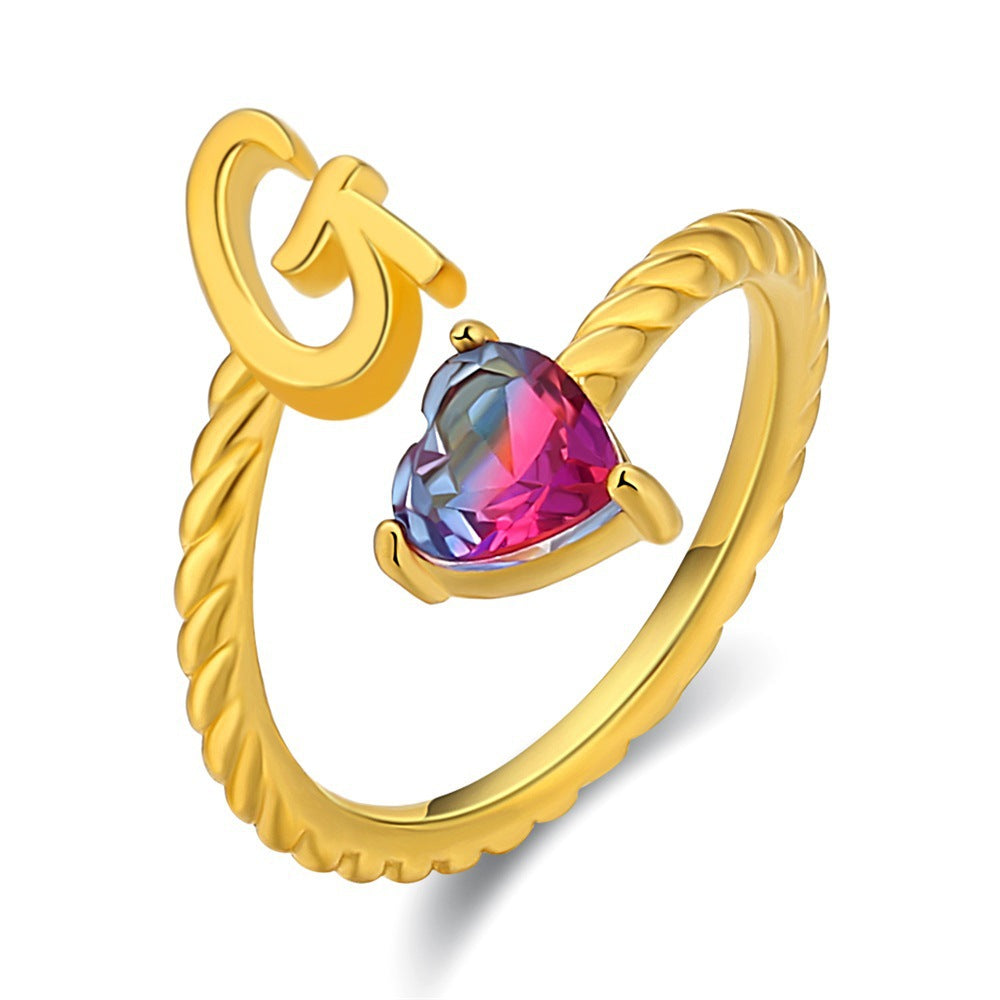 Anello regolabile con nome "Coda di sirena"