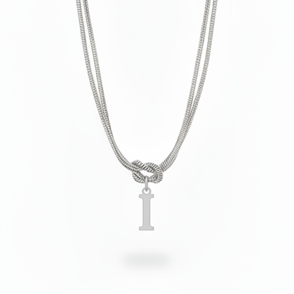 Collana con Iniziale "Nodo Alfabeto"