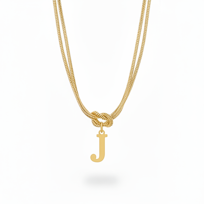 Collana con Iniziale "Nodo Alfabeto"