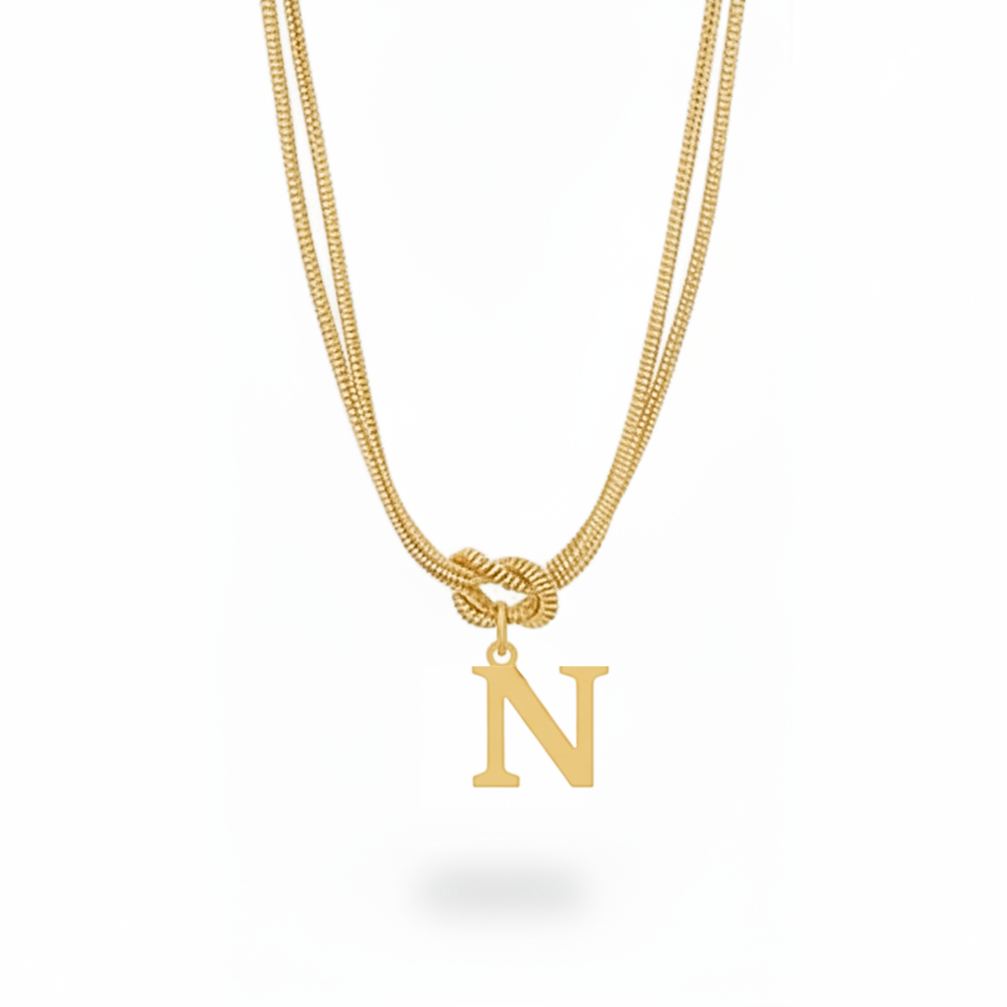 Collana con Iniziale "Nodo Alfabeto"