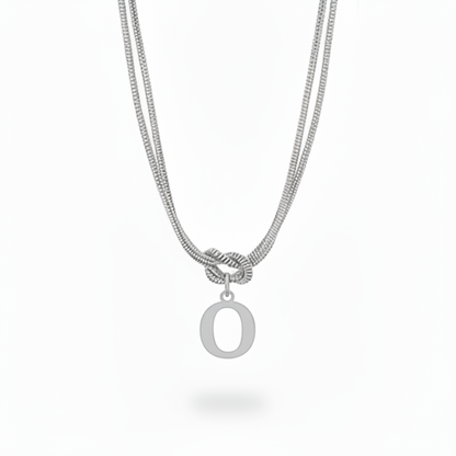 Collana con Iniziale "Nodo Alfabeto"
