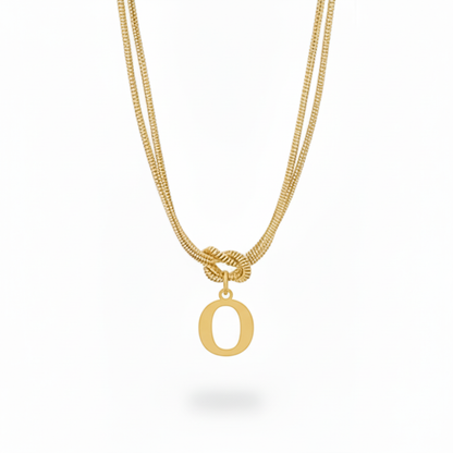 Collana con Iniziale "Nodo Alfabeto"