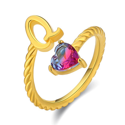 Anello regolabile con nome "Coda di sirena"