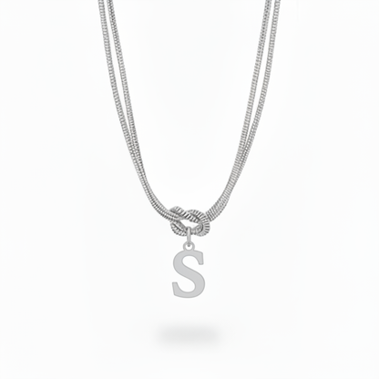 Collana con Iniziale "Nodo Alfabeto"