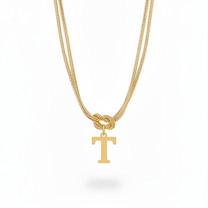 Collana con Iniziale "Nodo Alfabeto"