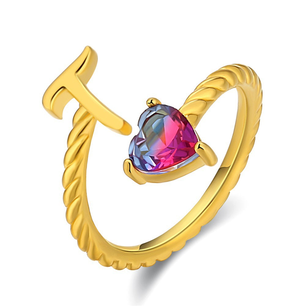 Anello regolabile con nome "Coda di sirena"