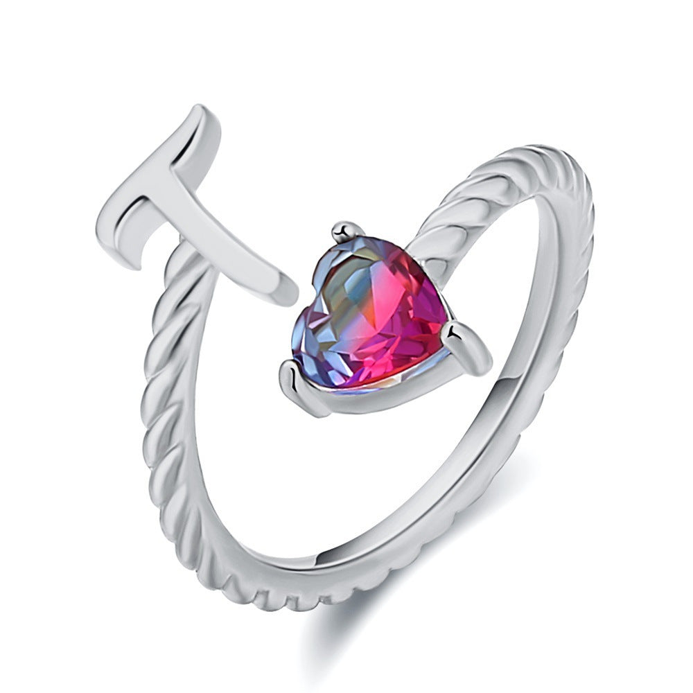 Anello regolabile con nome "Coda di sirena"