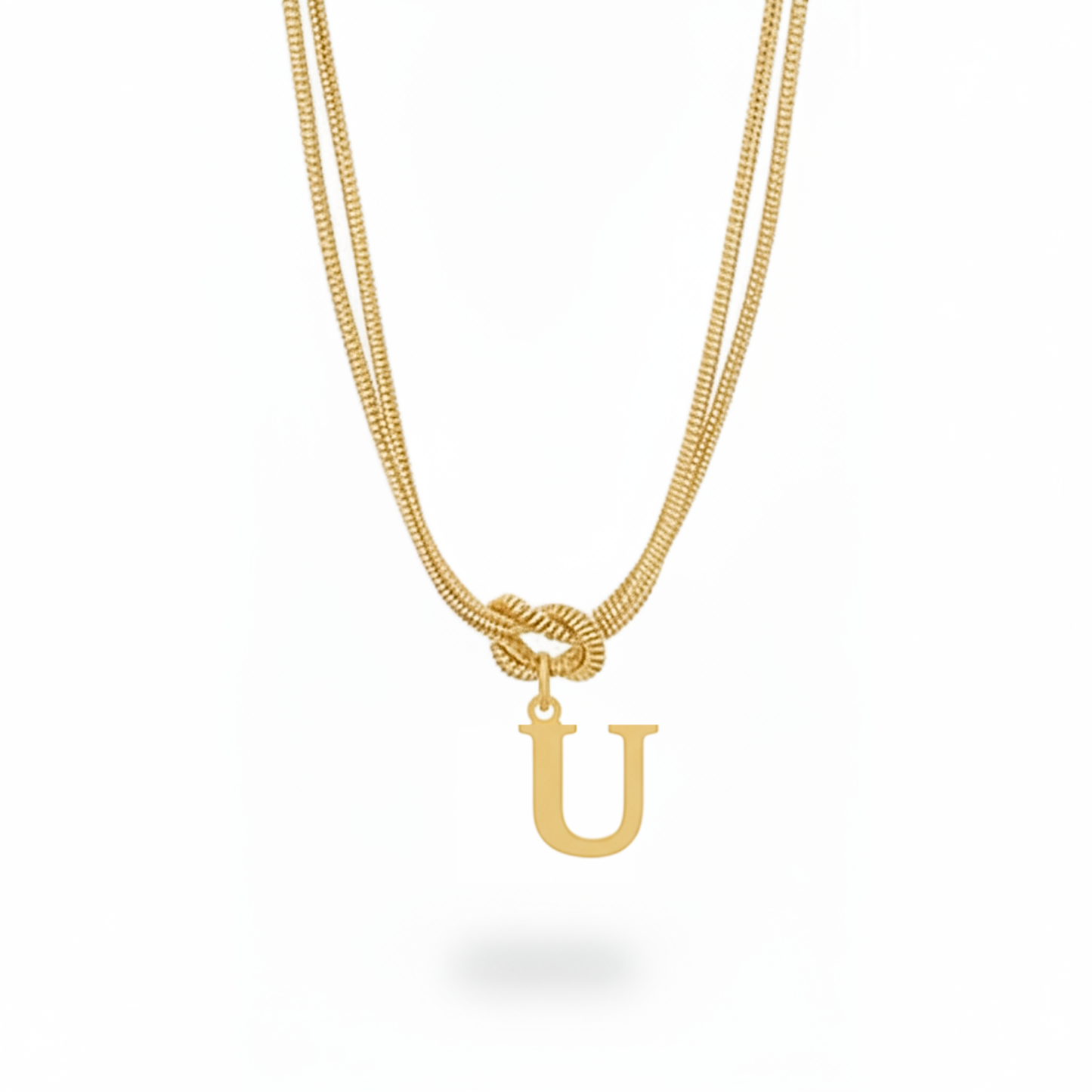 Collana con Iniziale "Nodo Alfabeto"