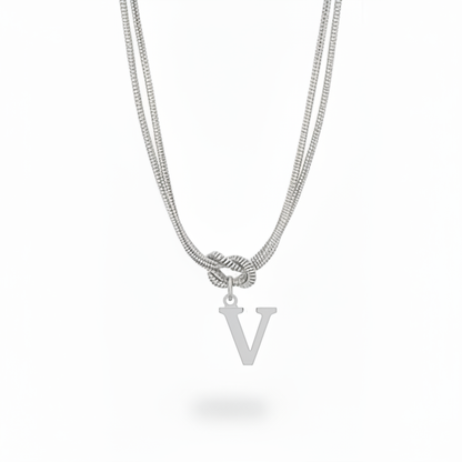 Collana con Iniziale "Nodo Alfabeto"