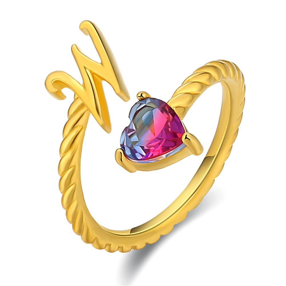 Anello regolabile con nome "Coda di sirena"