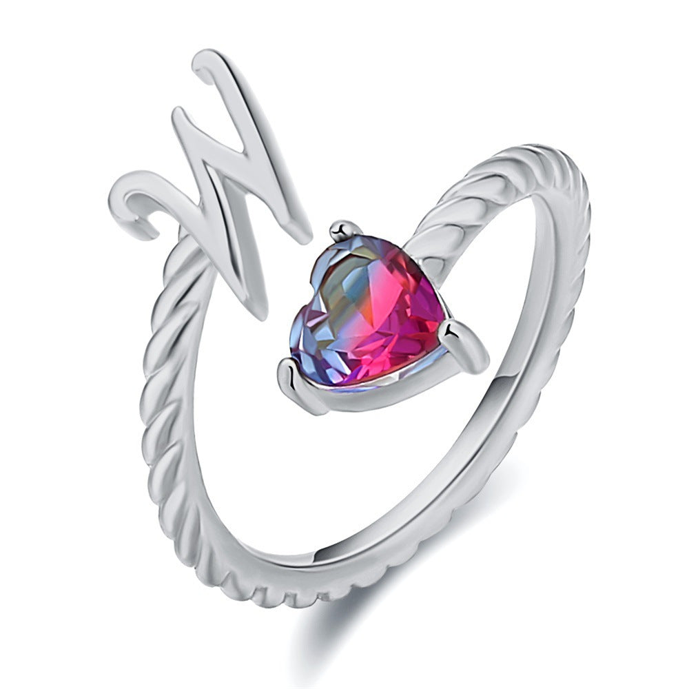 Anello regolabile con nome "Coda di sirena"