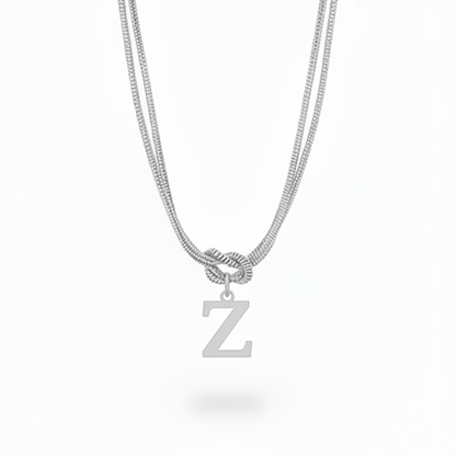 Collana con Iniziale "Nodo Alfabeto"