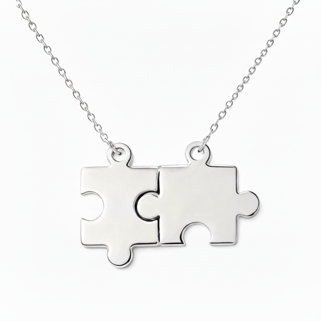 Collana con Iniziale "Puzzle Bond"