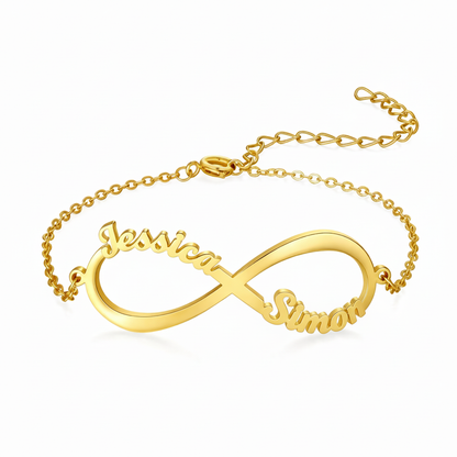 Bracciale con nome "Legame Eterno"