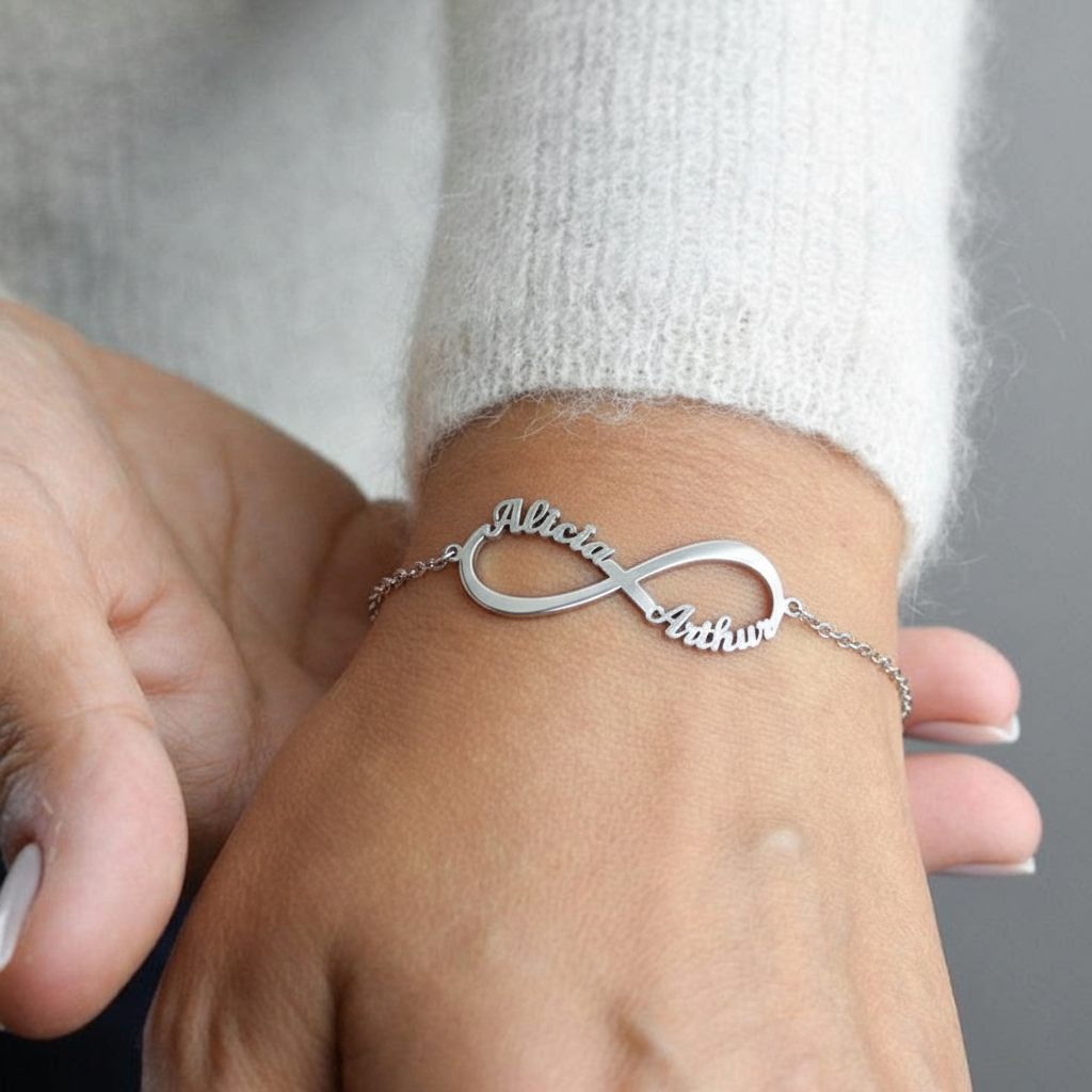 Bracciale con nome "Legame Eterno"