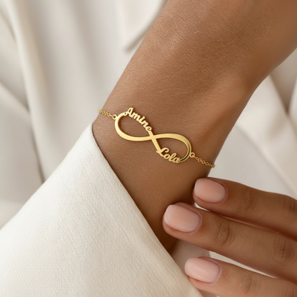 Bracciale con nome "Legame Eterno"