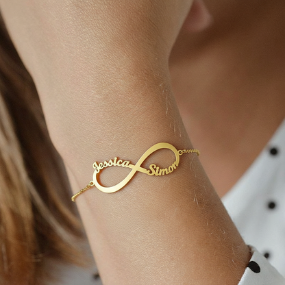 Bracciale con nome "Legame Eterno"