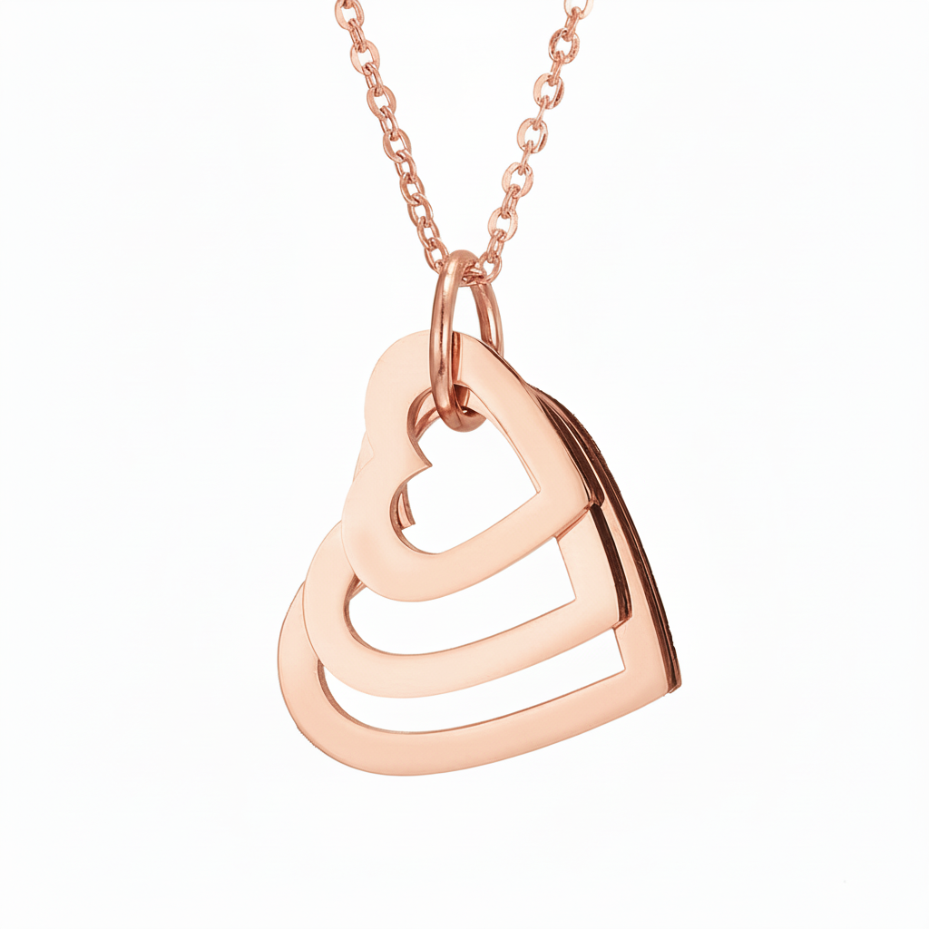 Collana con nome "Cuori Annidati"