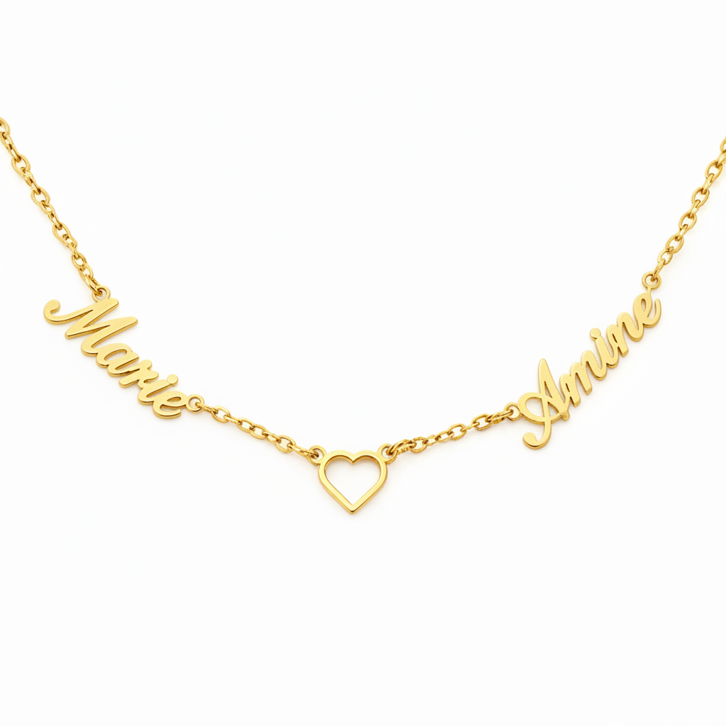 Collana con nome "Abbraccio Eterno"