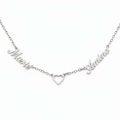 Collana con nome "Abbraccio Eterno"