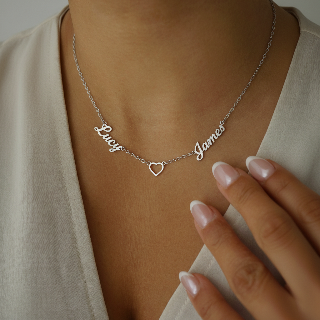 Collana con nome "Abbraccio Eterno"