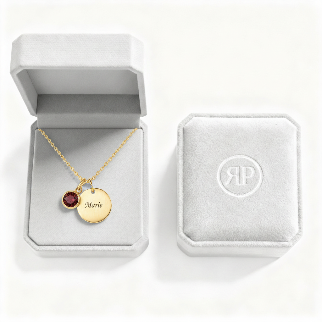 Collana Incisa "Disco Pietra di Nascita"