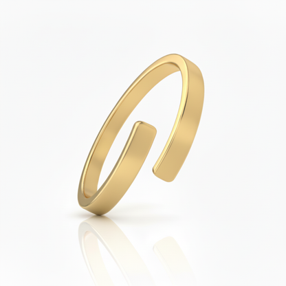 Anello regolabile con iniziali "Anima Doppia"