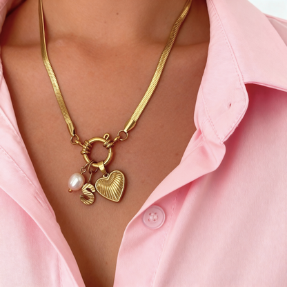 Collana con Iniziale "Ricordo d'Oro"